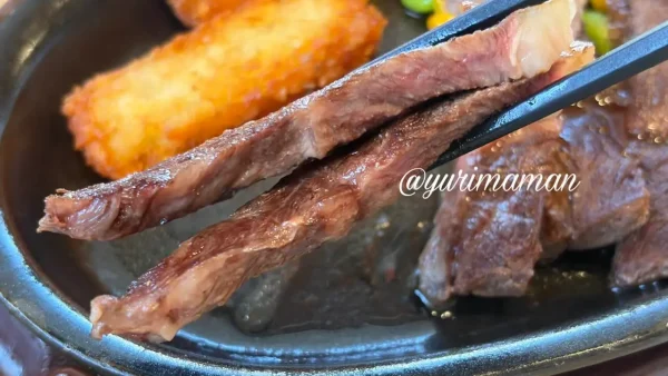 ガスト赤身ビーフステーキ約100gのアップ2 - ゆりママんブログ ガスト赤身ビーフステーキ約100gのアップ2