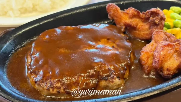 ガスト平日限定ランチのハンバーグ1 - ゆりママんブログ ガスト平日限定ランチのハンバーグ1