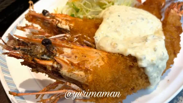 八勝亭オリエント波止浜店のジャンボエビフライ 特大サイズでぷりぷりの身1 - ゆりママんブログ 八勝亭オリエント波止浜店のジャンボエビフライ 特大サイズでぷりぷりの身1