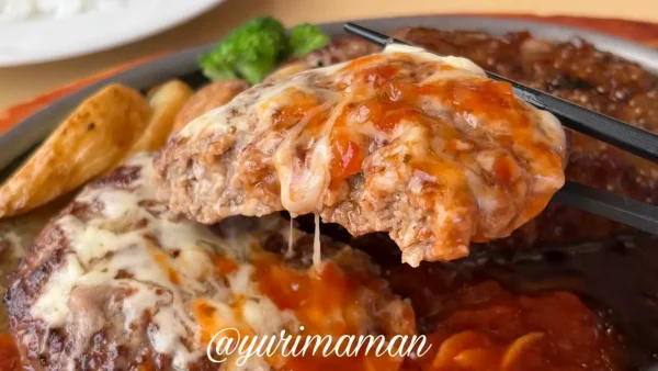 ジョイフルのツインハンバーグのアップ2 - ゆりママんブログ ジョイフルのツインハンバーグのアップ2