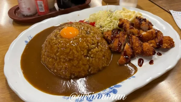 松山市道後一万 太養軒のジャンボカツカレー2