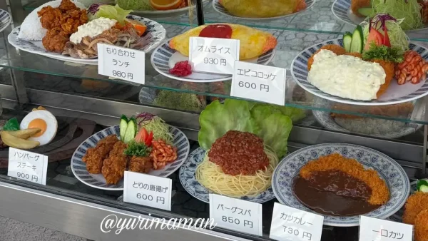 レストラン野咲 食品サンプル メニュー 松山市2