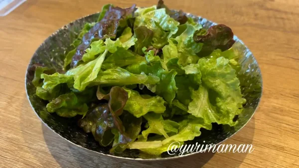 ランチにセットで付けられるサラダ