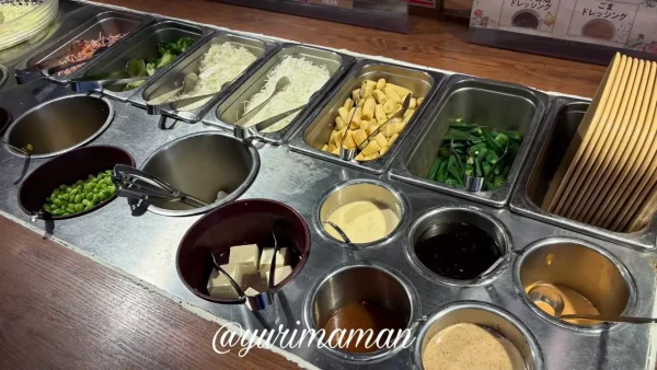 ステーキガストの健康サラダバー（ランチタイム）1