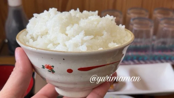 やま勝の唐揚げ定食の山盛りご飯(普通盛り) - ゆりママんブログ やま勝の唐揚げ定食の山盛りご飯(普通盛り)