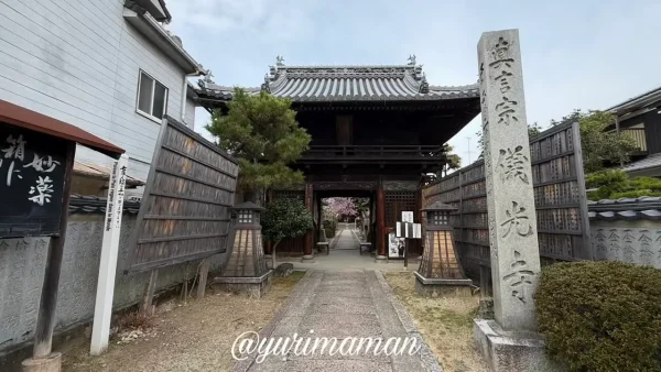 松山市古三津 儀光寺の山門