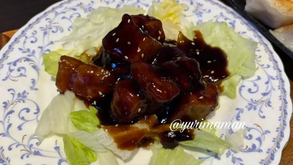 松山市久万ノ台ハルピンの酢豚セットランチ2