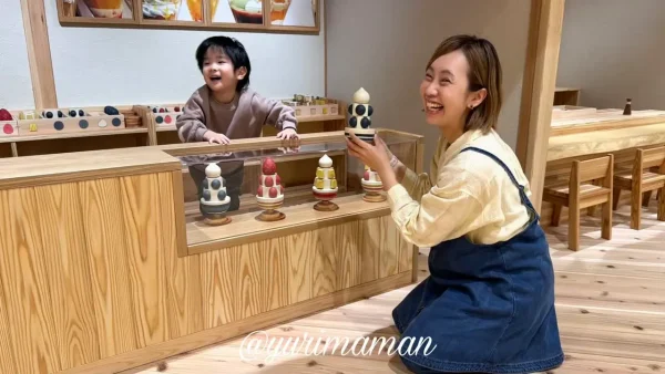 しまなみ木のおもちゃ美術館 パフェ屋さんごっこ