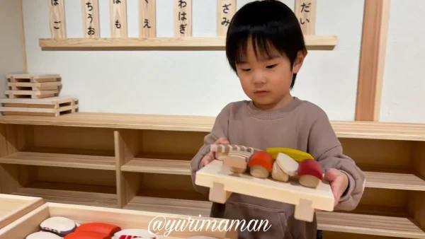 しまなみ木のおもちゃ美術館 お寿司屋さんごっこ