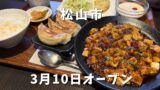 松山市久万ノ台に移転オープンした町中華「美食坊ハルピン」の麻婆豆腐と焼き餃子ランチ