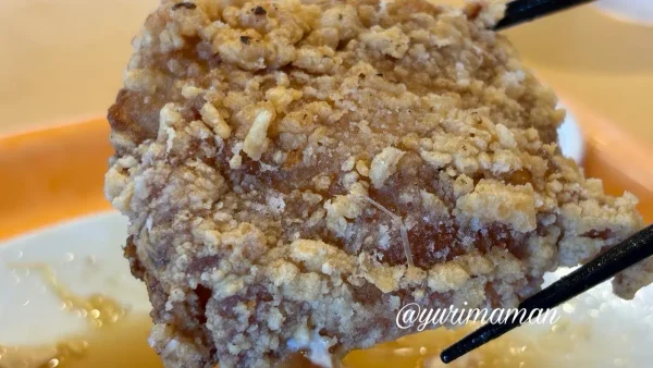 衣がサクサクでボリューム満点の唐揚げ 大衆食堂スタンドそのだのランチ