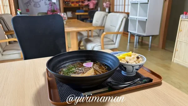 西条市 丸福食堂 日替わり定食B そばと炊き込みご飯2