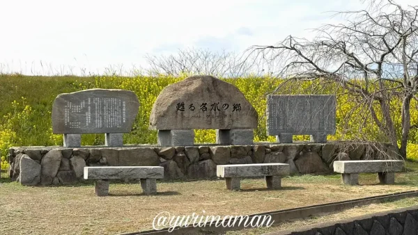 西条市禎瑞の掛樋資料記念公園と菜の花2 - ゆりママんブログ 西条市禎瑞の掛樋資料記念公園と菜の花2