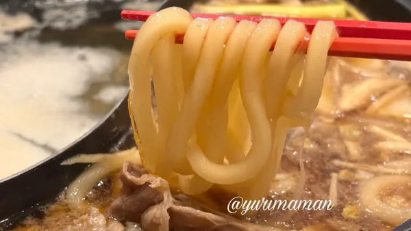 しゃぶ葉のすき焼きうどんの〆