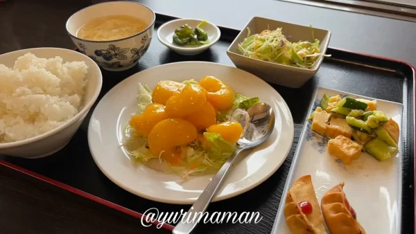 桃園 日替わりランチ エビマヨ定食 950円2