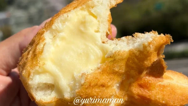 もぐもぐたい焼き専門店のもちもちとした生地(カスタード) - ゆりママんブログ もぐもぐたい焼き専門店のもちもちとした生地(カスタード)