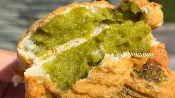 もぐもぐたい焼き専門店 抹茶たい焼き断面 濃厚抹茶クリーム - ゆりママんブログ もぐもぐたい焼き専門店 抹茶たい焼き断面 濃厚抹茶クリーム