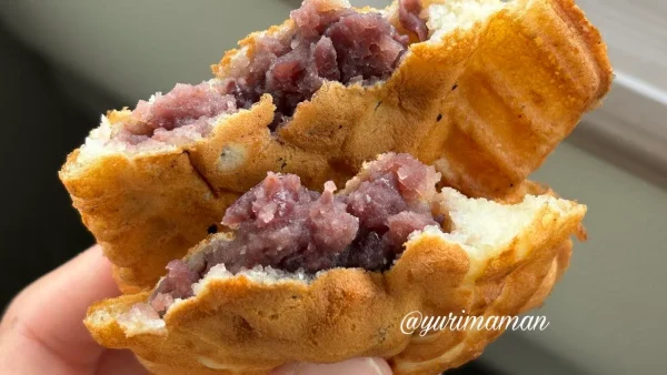 北海道展2026 たい焼き一休 あんこたっぷり断面 パリッと食感