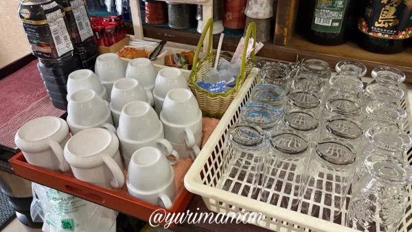 松山市三番町 楓家 ランチ後のドリンクサービス