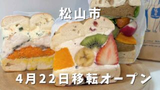 ネイビーベーグルズ平井町の極厚野菜サンドとフルーツサンドの断面