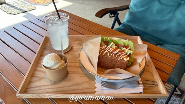 Abent Cafe 393 スモークサーモンサンド アボカド入りランチ3