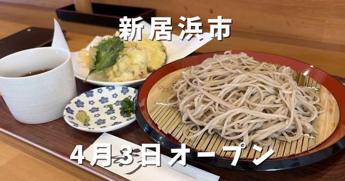 新居浜市 そば芳 天もりそば 信州そばと天ぷらのセット