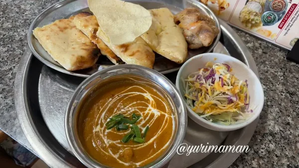 スパイシーキング レディースセット カレーとナン2