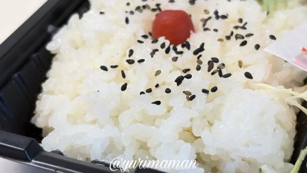 あいなんドーナツのお弁当はお米がおいしい