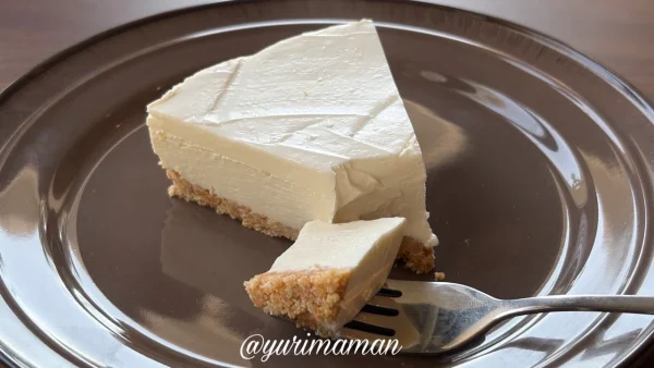 cafe yohakuのレアチーズケーキ