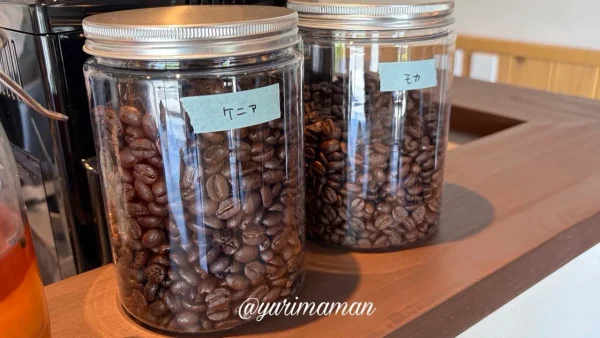 cafe yohakuで使用しているコーヒー豆