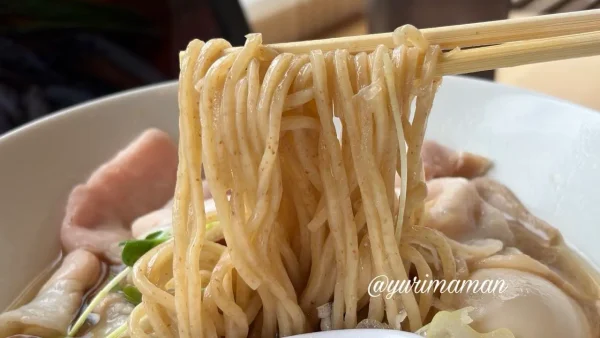 だし川うま吉の全粒粉入り中太麺
