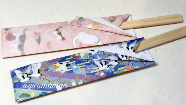媛ぽっぽで使われている折り紙の箸袋