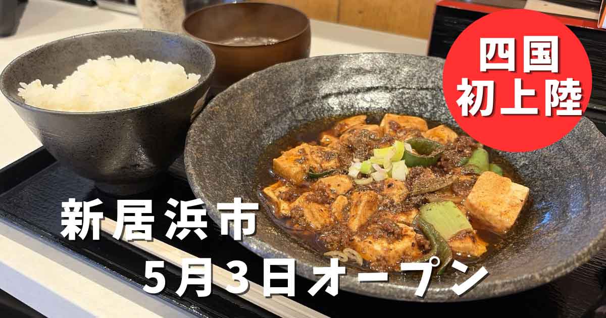 四川麻婆 ホントのしあわせ新居浜店 麻婆豆腐定食 痺れるランチ