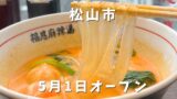 福恩麻辣湯松山店のマーラータンと春雨を持ち上げた様子