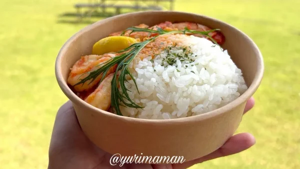 大きなエビが入ったMAUI CAFEのガーリックシュリンプ - ゆりママんブログ 大きなエビが入ったMAUI CAFEのガーリックシュリンプ