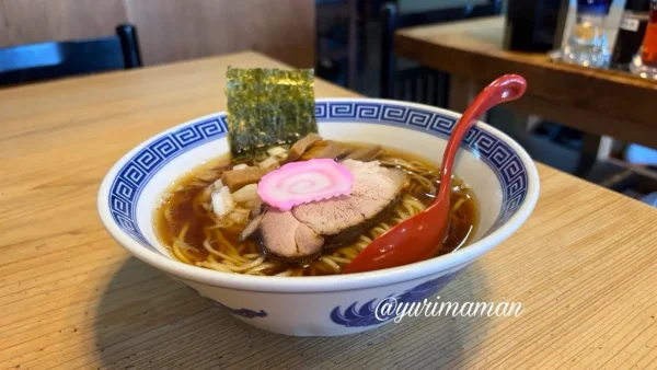 サムライノネイロの土日祝限定・朝ラーメン「追い煮干し中華そば」1