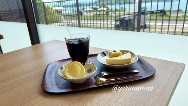 瀬戸田PA上りで楽しめるコーヒーとチーズケーキ