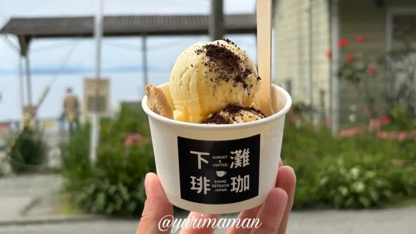 下灘珈琲の珈琲屋さんのアイスクリーム1