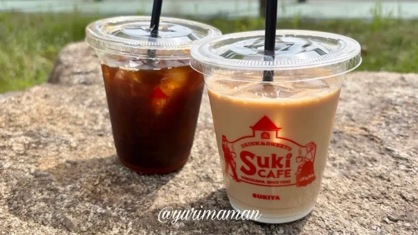 すき家のコーヒーとカフェラテ