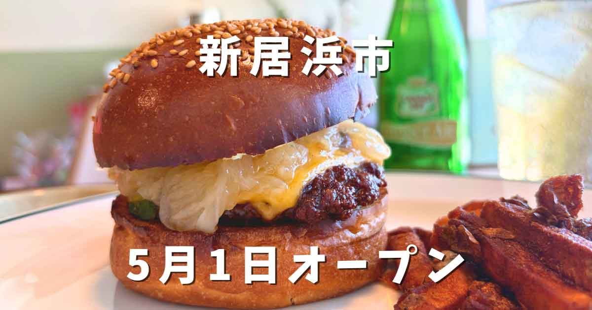 新居浜市 TAN'S FOOD HOUSE クラシックチーズバーガーとフライドポテト
