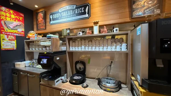 やっぱりステーキ スープ サラダ ごはん セルフサービス