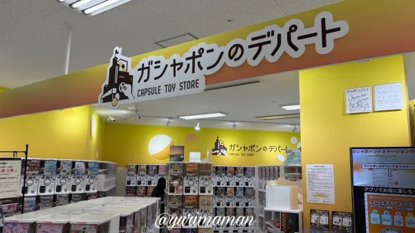 フジグラン松山のガシャポンのデパート店内