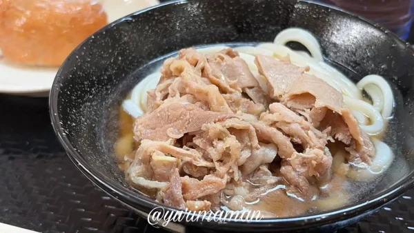 こがね製麺所の冷たい肉うどん1