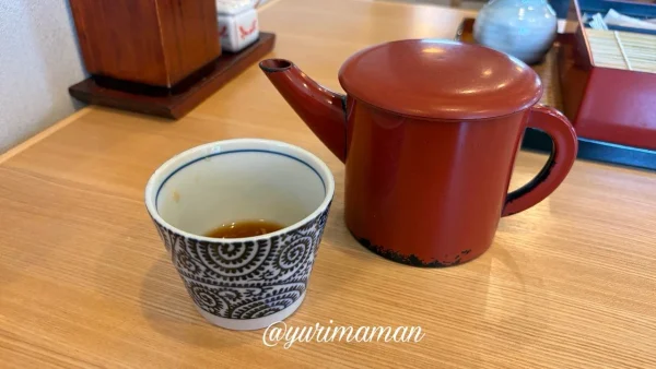 食後に提供されるそば湯 - ゆりママんブログ 食後に提供されるそば湯
