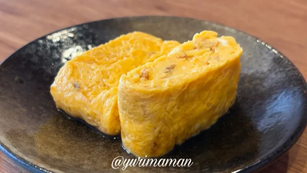 信長珈琲のモーニングに付く手作りだし巻き卵