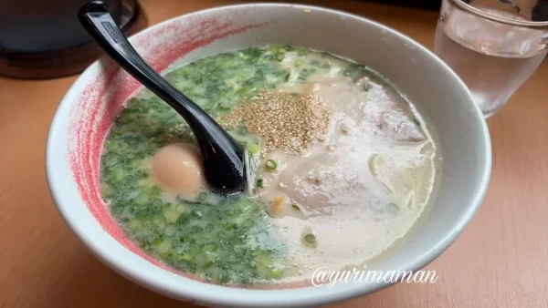 らーめん笑福の豚骨ラーメン1