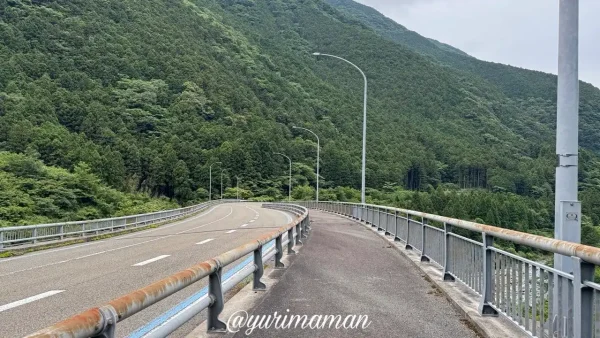 西条市の谷川にかかる橋（国道194号線）