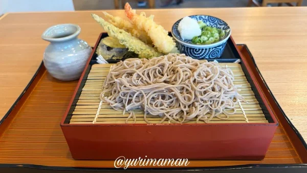 蕎屋すずの天もりそば1 - ゆりママんブログ 蕎屋すずの天もりそば1