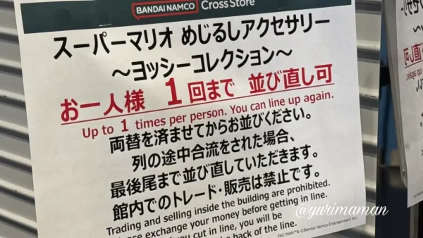 ヨッシーのめじるしアクセサリーは1人1回までの購入制限が設けられていた