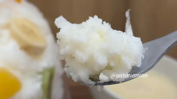 ココスしろくまかき氷のふわふわ純氷